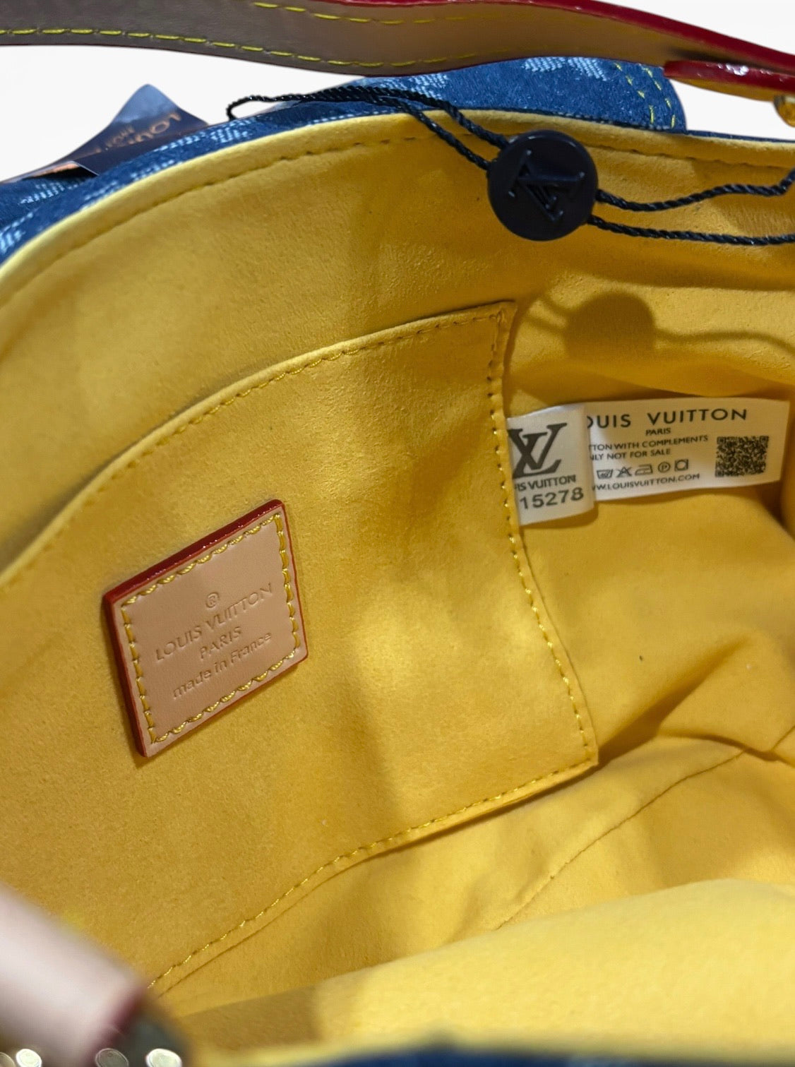 VIP/GWP Denim Pleaty Monogram Bag with Gift Bag