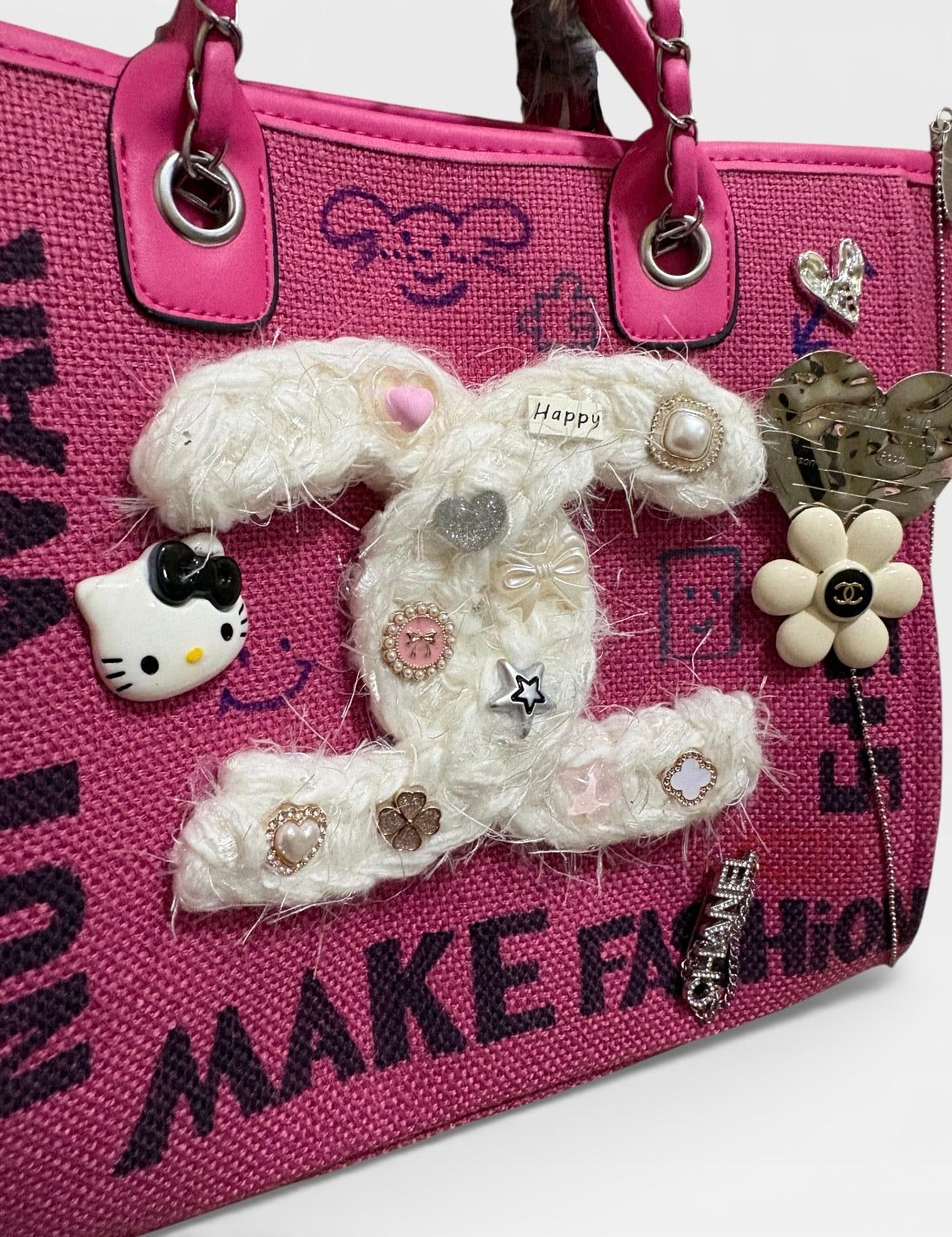 VIP/GWP Hot Pink Deauville Tote Bag with Bag