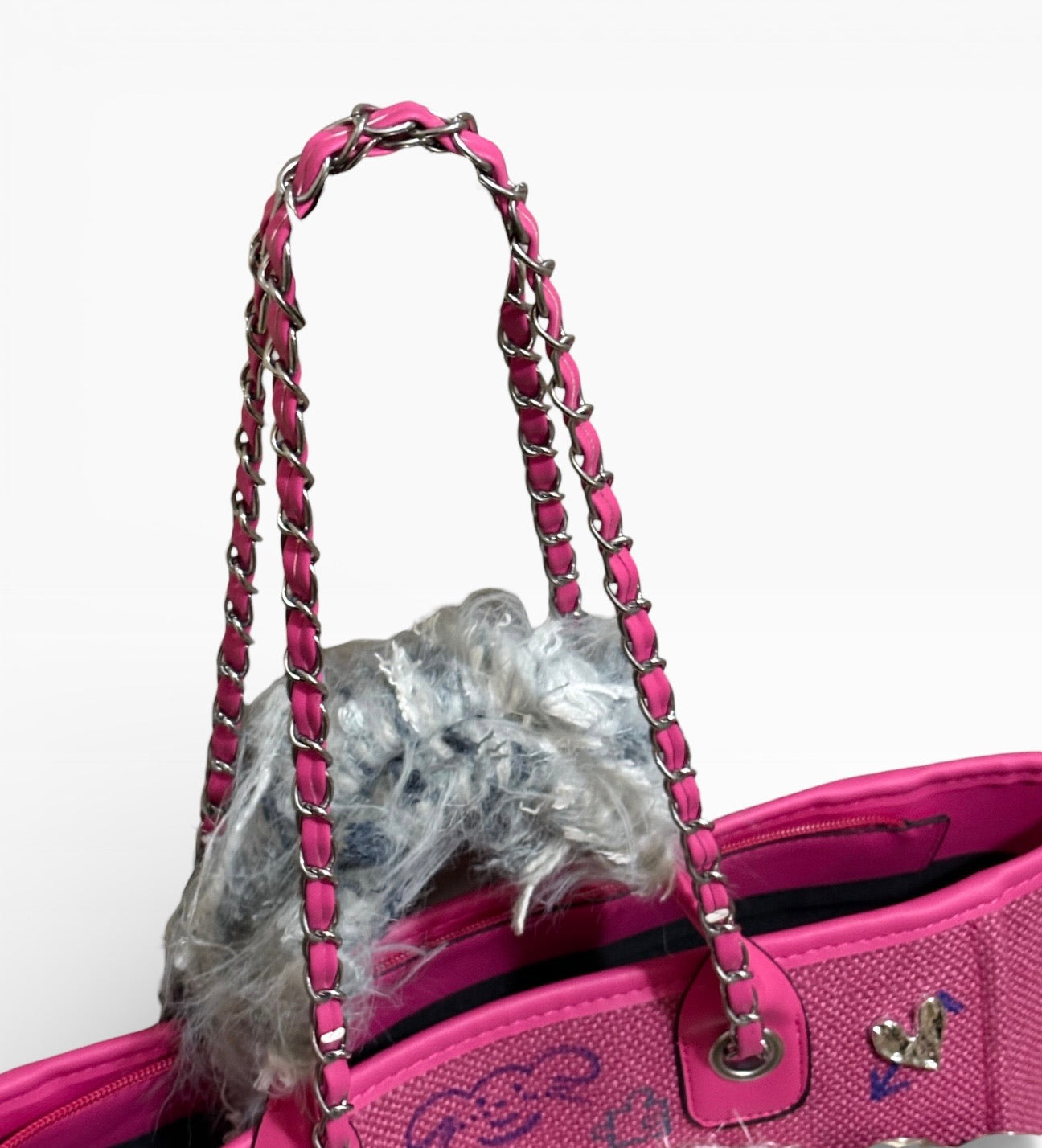 VIP/GWP Hot Pink Deauville Tote Bag with Bag