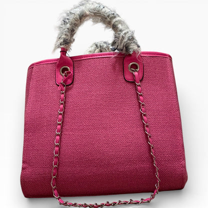 VIP/GWP Hot Pink Deauville Tote Bag with Bag
