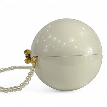 VIP/GWP White Rhinestone Clutch Bag with Box