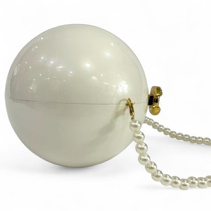 VIP/GWP White Rhinestone Clutch Bag with Box