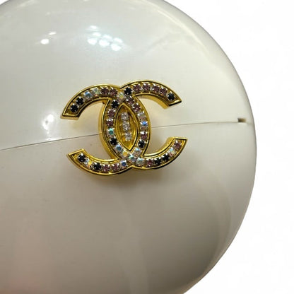 VIP/GWP White Rhinestone Clutch Bag with Box