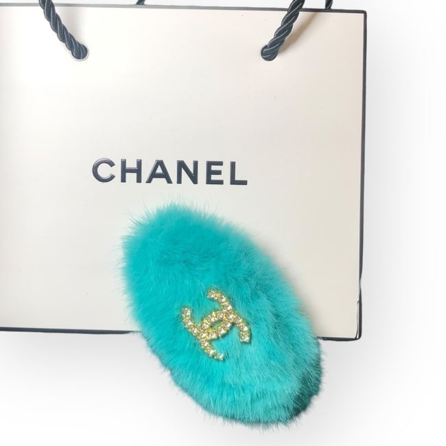 VIP/GWP Rhinestone CC Oval Hair Clip with Bag