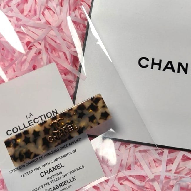 VIP/GWP Animal Print Long Rectangle Hair Clip