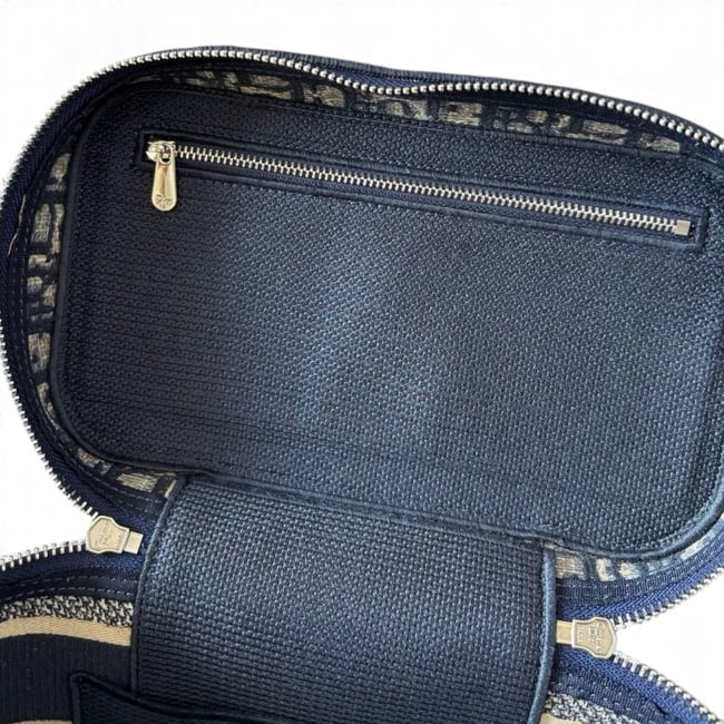 VIP/GWP Navy Oblique Travel Vanity Case with Box