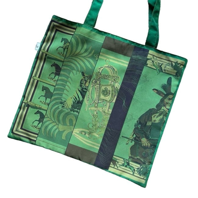 VIP/GWP Green Monogram Tote Bag