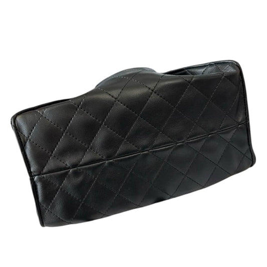 VIP/GWP Black Quilted Hobo Bucket Bag with Gift Bag