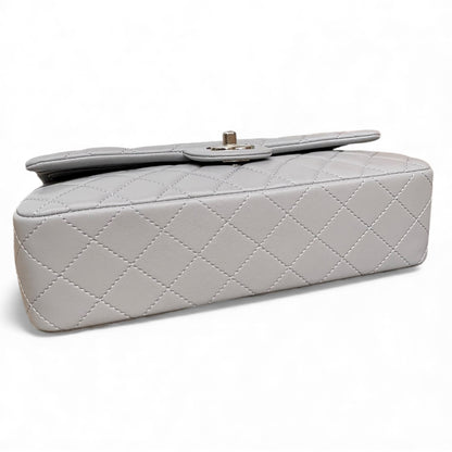 VIP/GWP Grey Quilted Classic Flap Bag