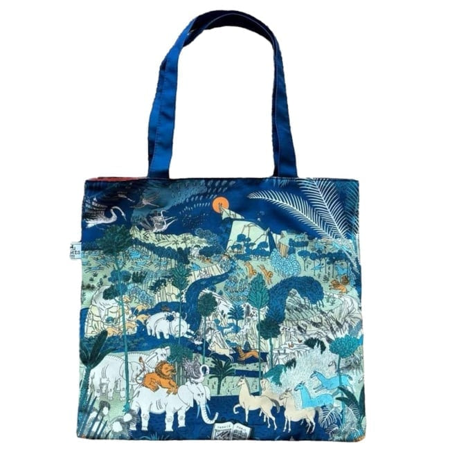 VIP/GWP Blue Animal Print Tote Bag