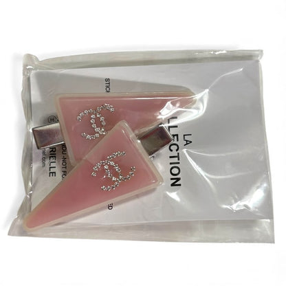 VIP/GWP Pink 2Pc Rhinestone CC Hair Clips