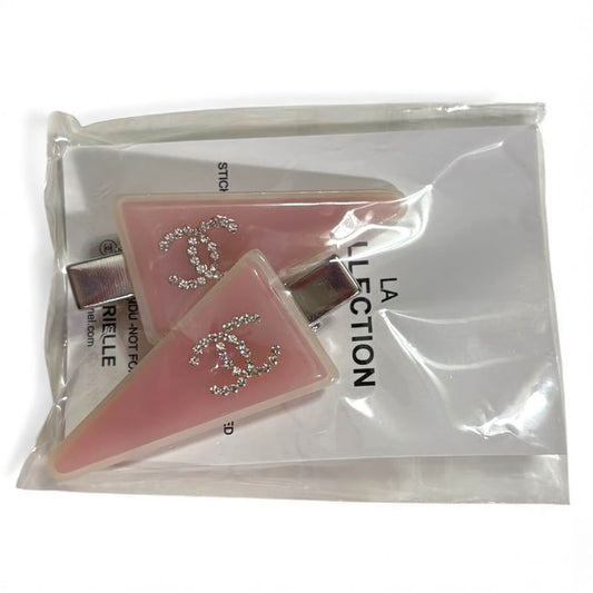 VIP/GWP Pink 2Pc Rhinestone CC Hair Clips