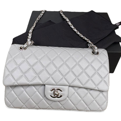 VIP/GWP Grey Quilted Classic Flap Bag