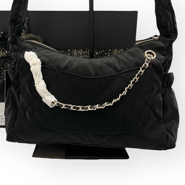 VIP/GWP Black Hobo Bag with Gift Bag