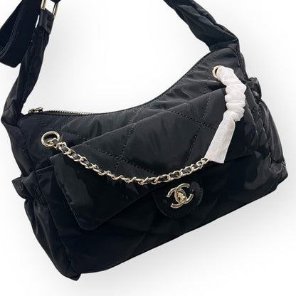 VIP/GWP Black Hobo Bag with Gift Bag