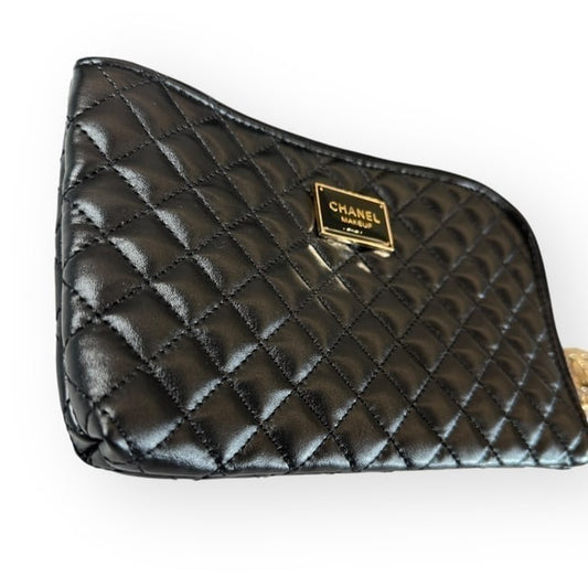 VIP/GWP Black Quilted Makeup Pouch