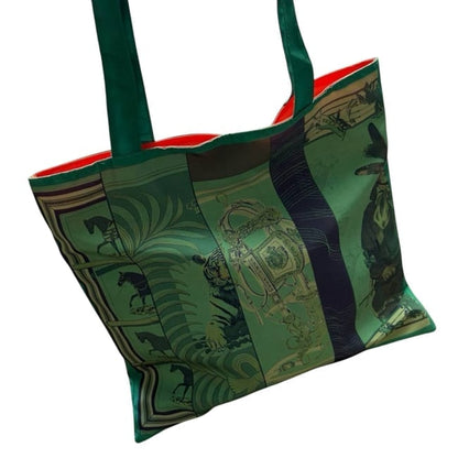 VIP/GWP Green Monogram Tote Bag