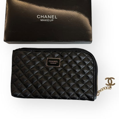 VIP/GWP Black Quilted Makeup Pouch
