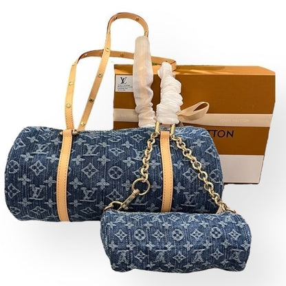 VIP/GWP Denim Monogram Bag with Box