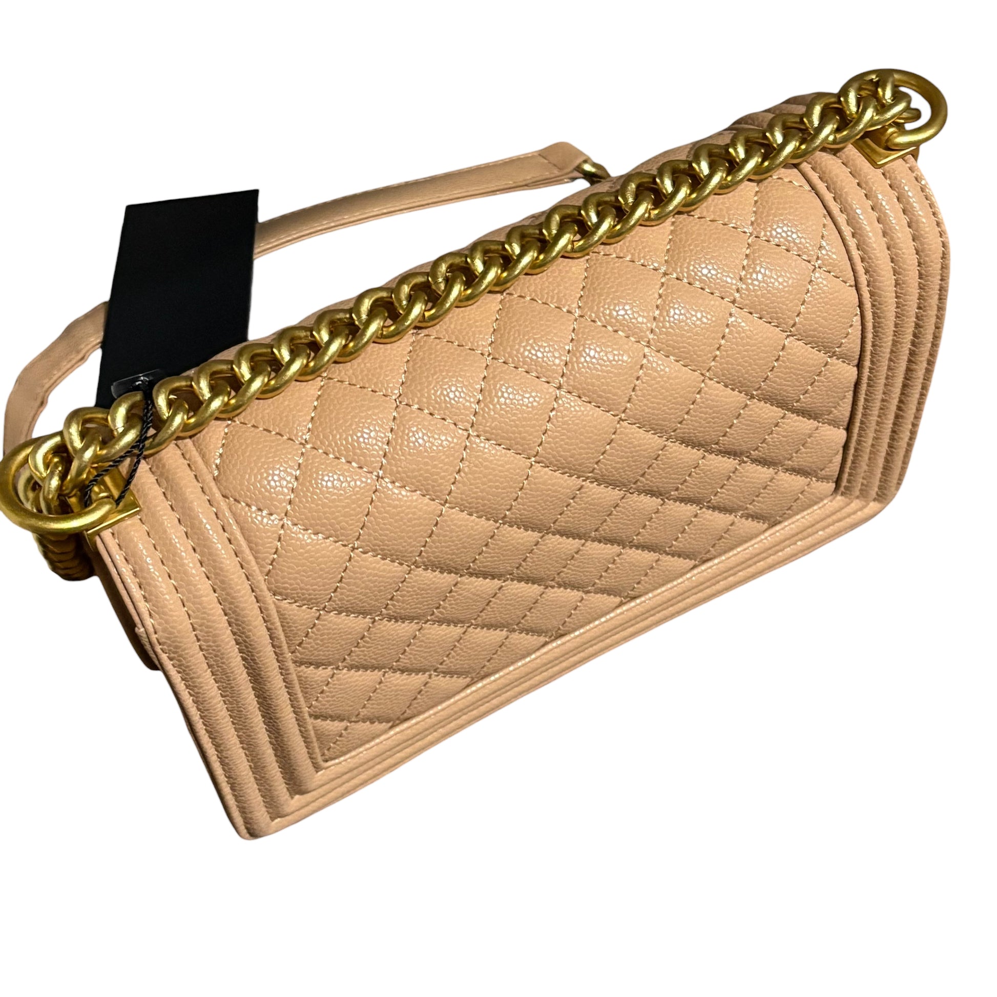 VIP/GWP Beige Le Boy Quilted Bag with Box