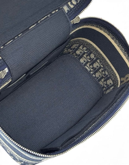 VIP/GWP Navy Oblique Travel Vanity Case with Box