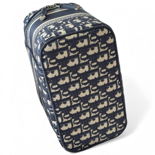 VIP/GWP Navy Oblique Travel Vanity Case with Box