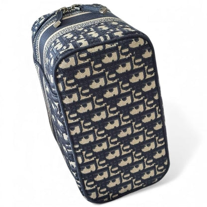 VIP/GWP Navy Oblique Travel Vanity Case with Box