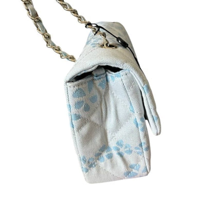 VIP/GWP Denim Quilted Classic Flap Bag