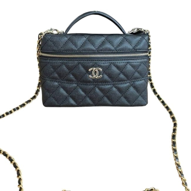VIP/GWP Black Quilted Logo Vanity Case