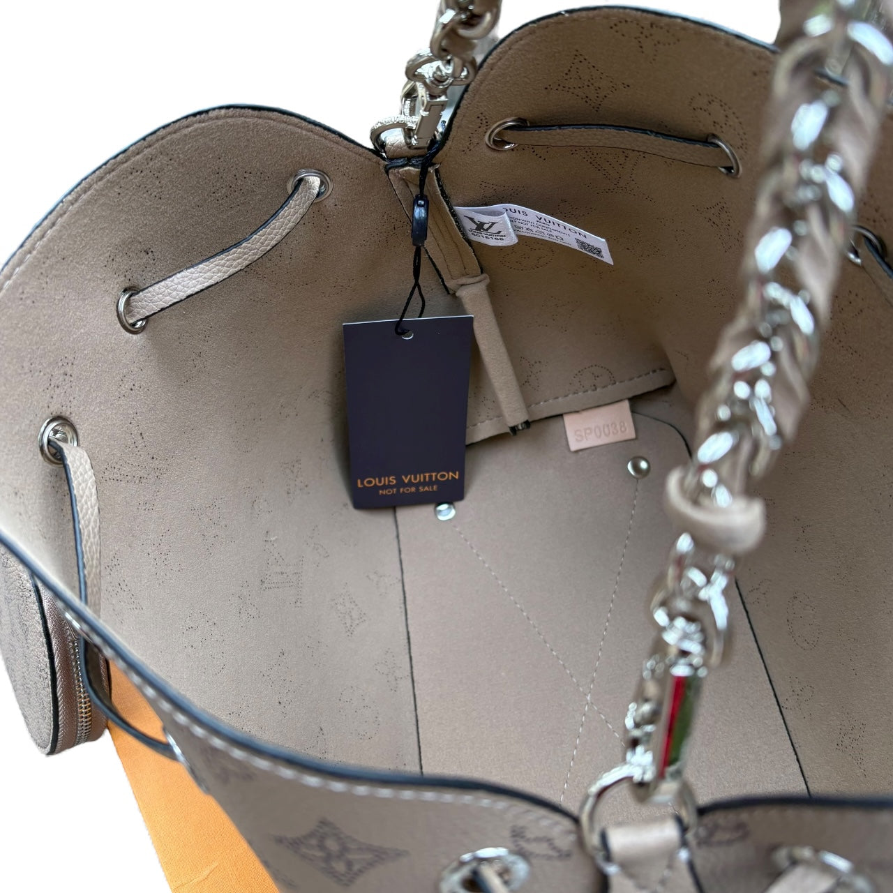 VIP/GWP Brown Monogram Bucket Bag with Box