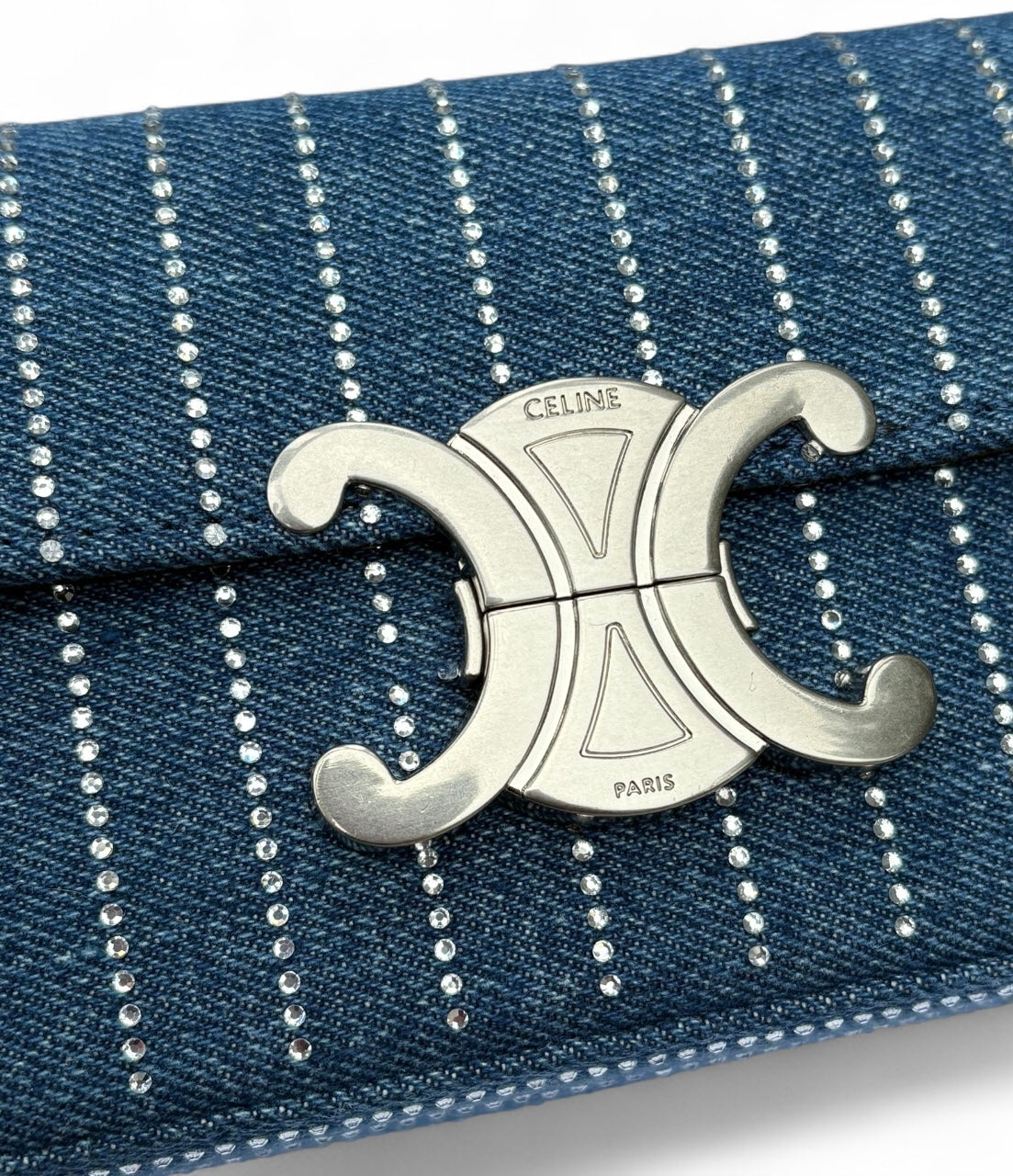 VIP/GWP Denim Rhinestone Bag