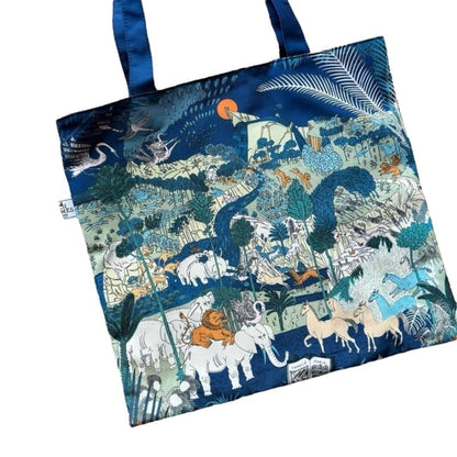 VIP/GWP Blue Animal Print Tote Bag