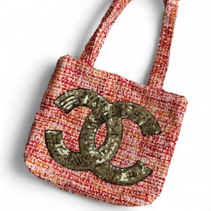 VIP/GWP Red Shimmer Tote Bag