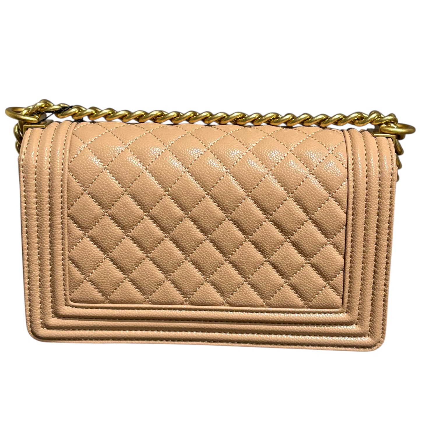 VIP/GWP Beige Le Boy Quilted Bag with Box