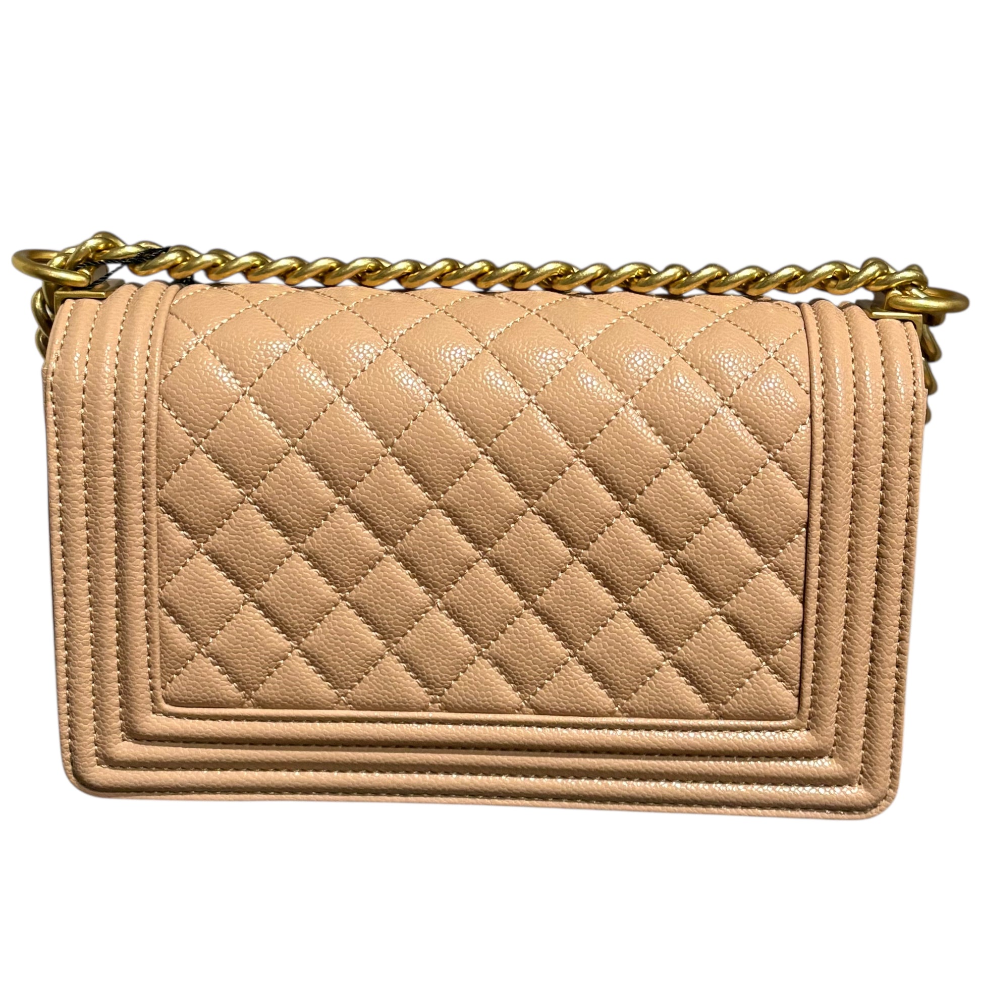 VIP/GWP Beige Le Boy Quilted Bag with Box