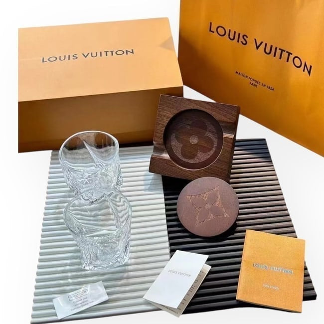 VIP/GWP Monogram Coaster Set with Box