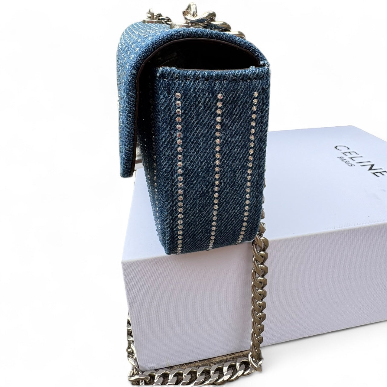 VIP/GWP Denim Rhinestone Bag