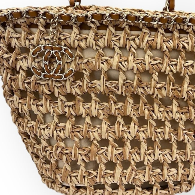 VIP/GWP Brown Woven Tote Bag