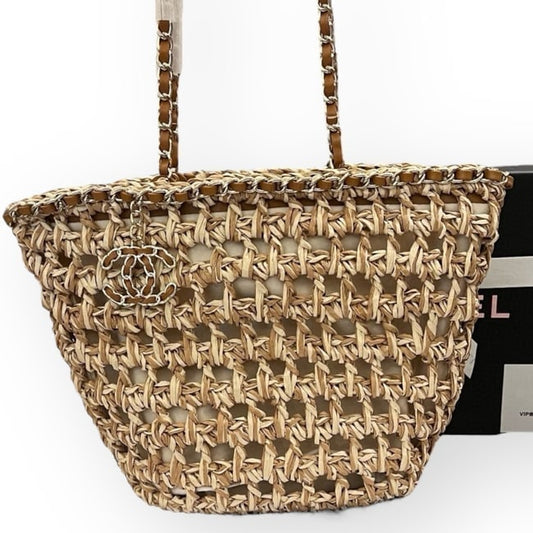 VIP/GWP Brown Woven Tote Bag