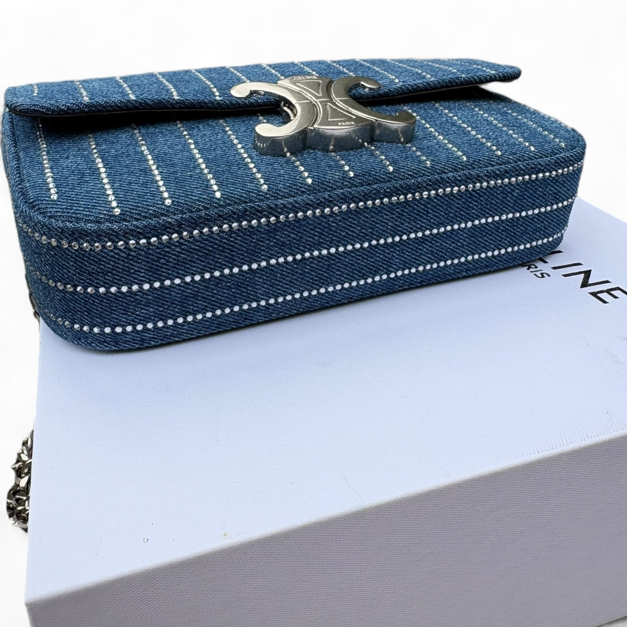 VIP/GWP Denim Rhinestone Bag