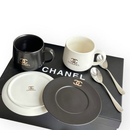 VIP/GWP Black Cup/Saucer Set with Box