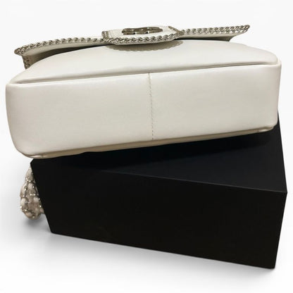 VIP/GWP White Madison Flap Bag