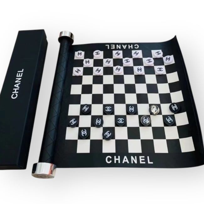 VIP/GWP Black Checkers Set with Box