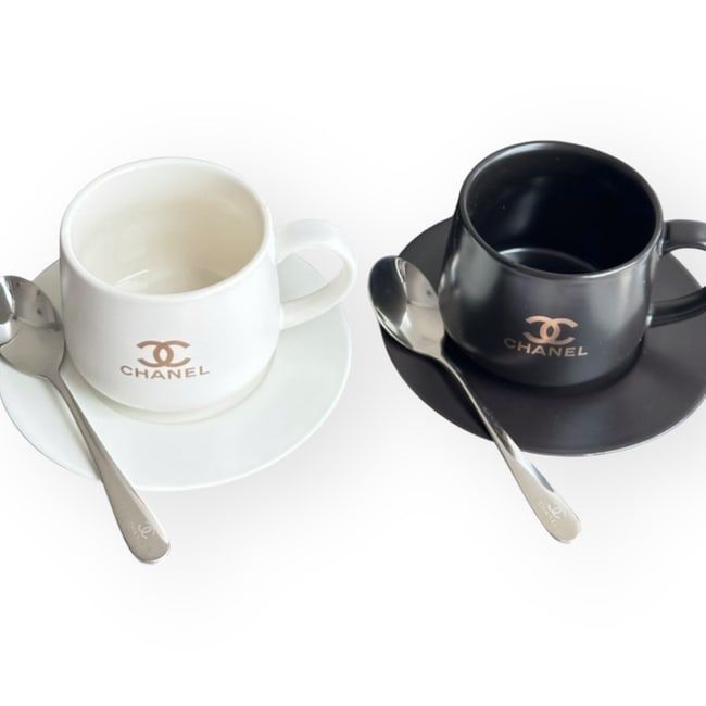VIP/GWP Black Cup/Saucer Set with Box