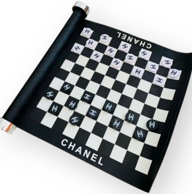 VIP/GWP Black Checkers Set with Box