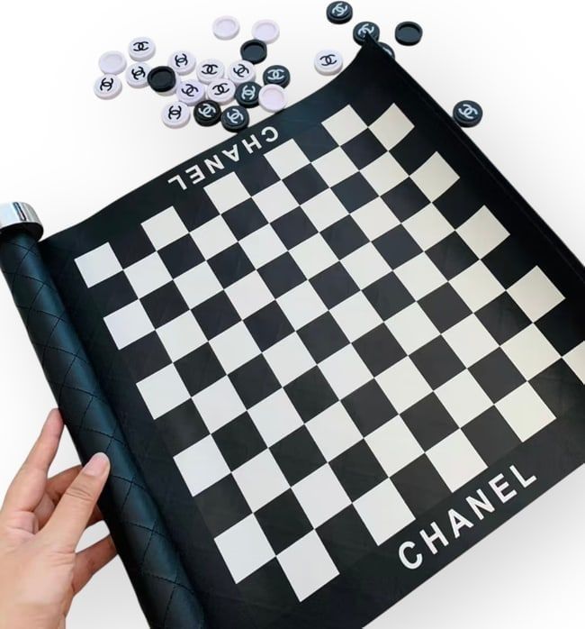 VIP/GWP Black Checkers Set with Box