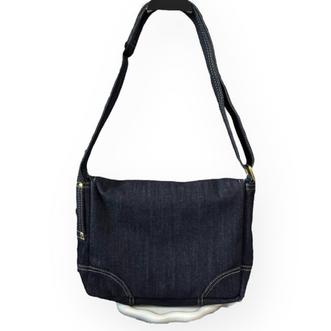 VIP/GWP Denim Messenger Bag with Box & Gift Bag
