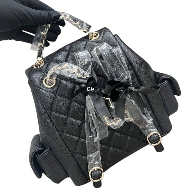 VIP/GWP Black Quilted Backpack with Box