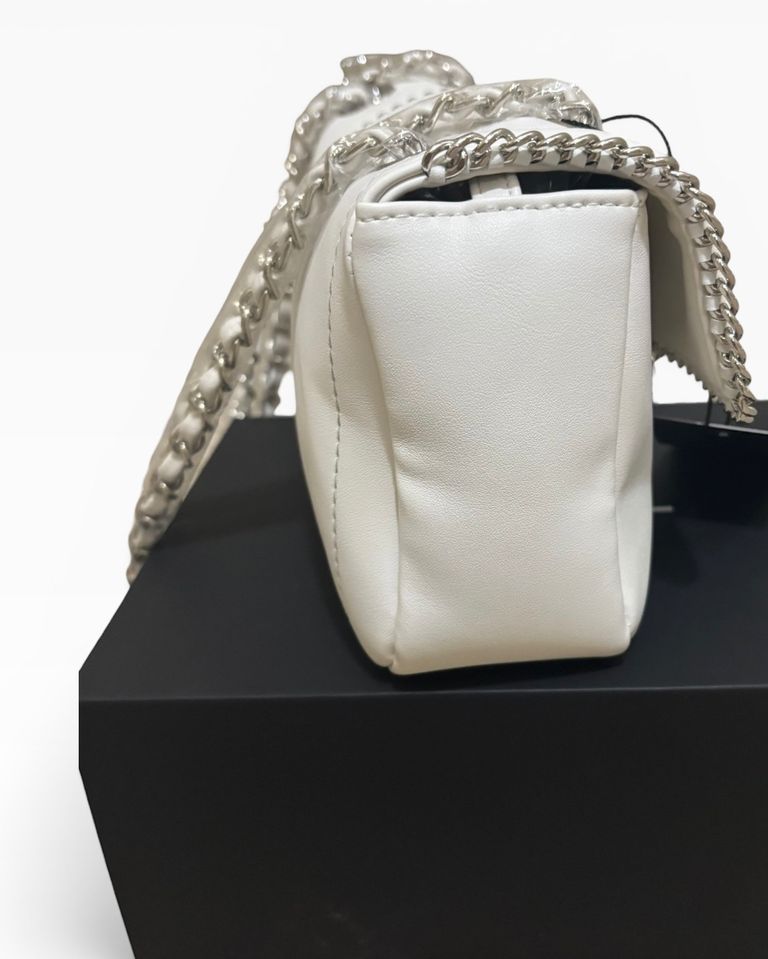 VIP/GWP White Madison Flap Bag