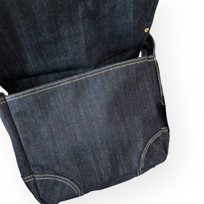 VIP/GWP Denim Messenger Bag with Box & Gift Bag